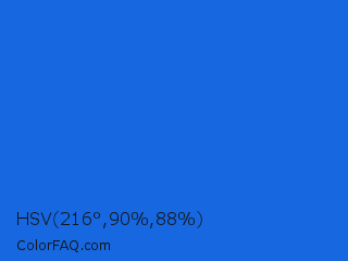 HSV 216°,90%,88% Color Image