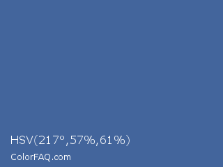HSV 217°,57%,61% Color Image