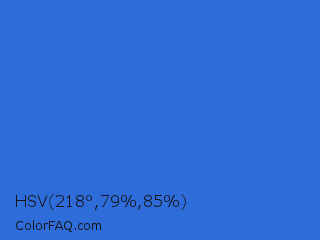 HSV 218°,79%,85% Color Image