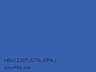 HSV 220°,67%,68% Color Image