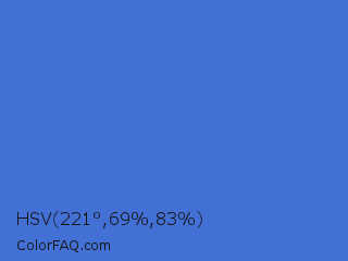 HSV 221°,69%,83% Color Image