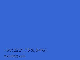 HSV 222°,75%,84% Color Image