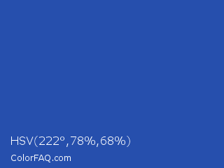 HSV 222°,78%,68% Color Image