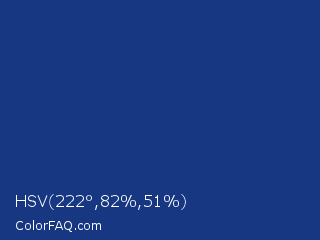 HSV 222°,82%,51% Color Image