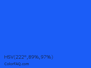 HSV 222°,89%,97% Color Image