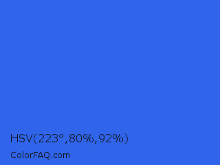 HSV 223°,80%,92% Color Image