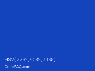 HSV 223°,90%,74% Color Image