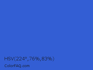 HSV 224°,76%,83% Color Image