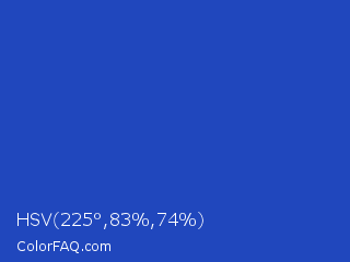 HSV 225°,83%,74% Color Image