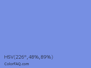 HSV 226°,48%,89% Color Image