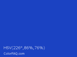 HSV 226°,86%,76% Color Image