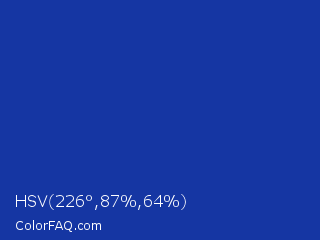 HSV 226°,87%,64% Color Image