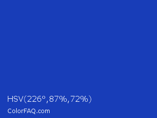 HSV 226°,87%,72% Color Image