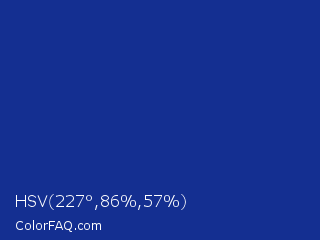 HSV 227°,86%,57% Color Image