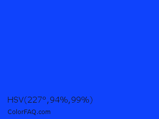 HSV 227°,94%,99% Color Image