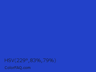 HSV 229°,83%,79% Color Image