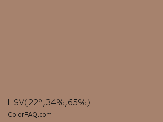 HSV 22°,34%,65% Color Image