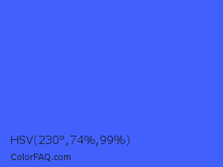 HSV 230°,74%,99% Color Image