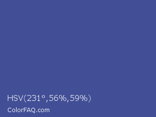 HSV 231°,56%,59% Color Image