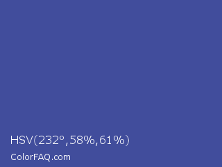 HSV 232°,58%,61% Color Image
