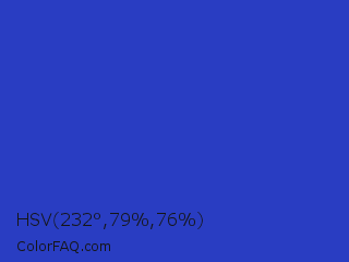 HSV 232°,79%,76% Color Image