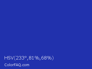HSV 233°,81%,68% Color Image