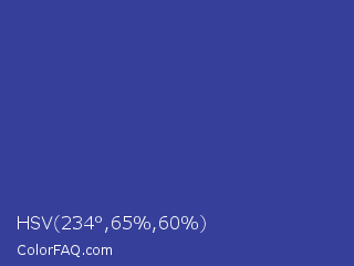 HSV 234°,65%,60% Color Image
