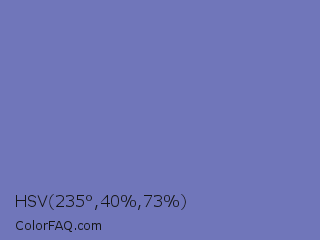 HSV 235°,40%,73% Color Image