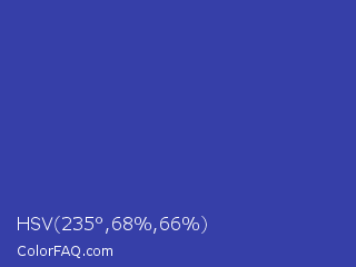 HSV 235°,68%,66% Color Image