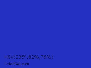 HSV 235°,82%,76% Color Image