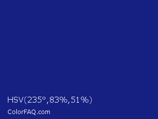 HSV 235°,83%,51% Color Image