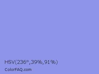HSV 236°,39%,91% Color Image