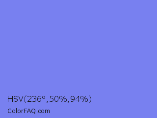 HSV 236°,50%,94% Color Image