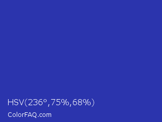 HSV 236°,75%,68% Color Image