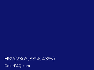 HSV 236°,88%,43% Color Image