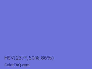 HSV 237°,50%,86% Color Image