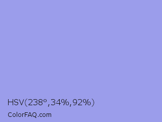 HSV 238°,34%,92% Color Image
