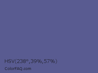 HSV 238°,39%,57% Color Image