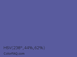 HSV 238°,44%,62% Color Image