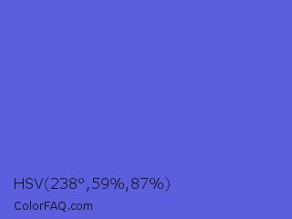 HSV 238°,59%,87% Color Image