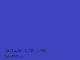 HSV 238°,67%,75% Color Image