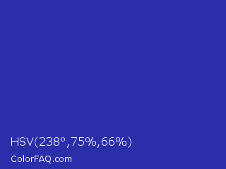 HSV 238°,75%,66% Color Image