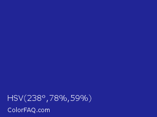 HSV 238°,78%,59% Color Image