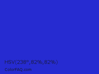 HSV 238°,82%,82% Color Image