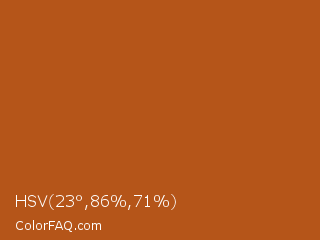 HSV 23°,86%,71% Color Image