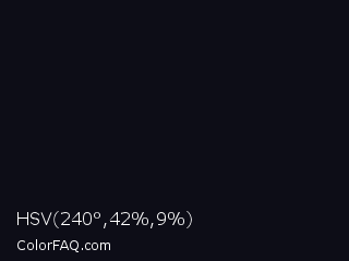 HSV 240°,42%,9% Color Image