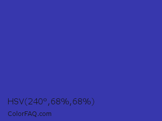HSV 240°,68%,68% Color Image