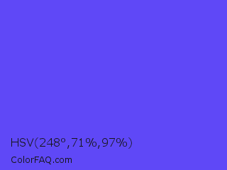 HSV 248°,71%,97% Color Image
