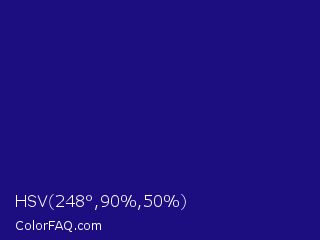 HSV 248°,90%,50% Color Image