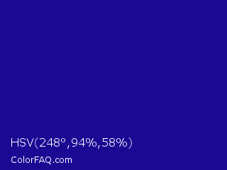 HSV 248°,94%,58% Color Image